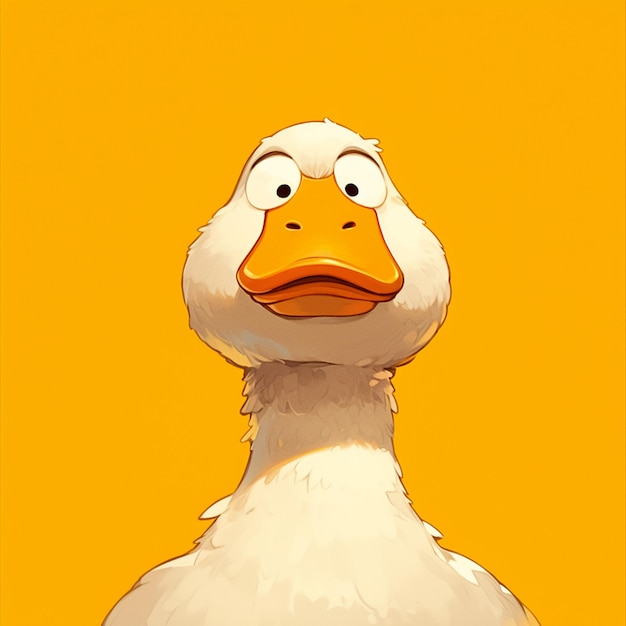 Vector a goose photographer cartoon style