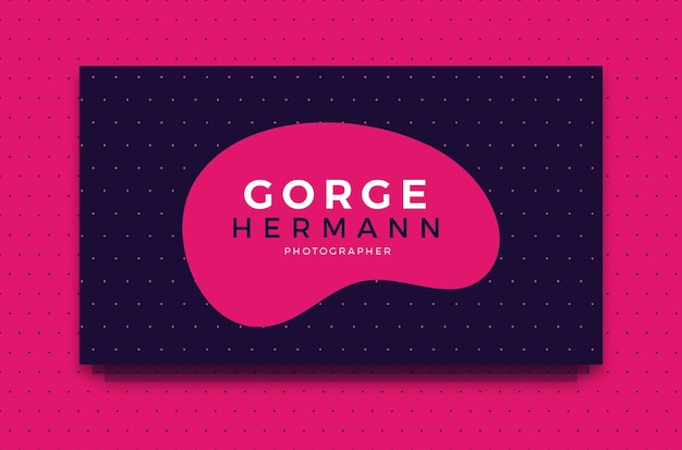 Gorge hermann bussinessカードテンプレート