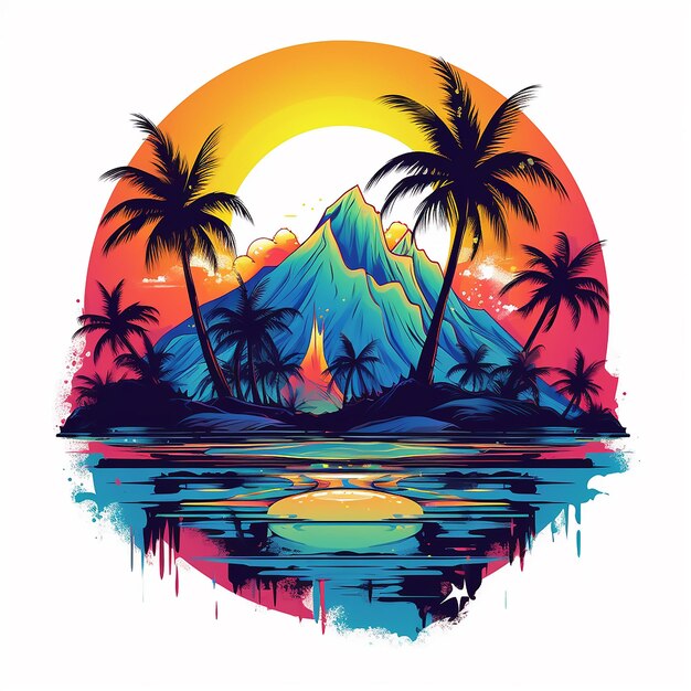 Gorgeous artistic graphic with a transparent background perfect for printing on a tshirt