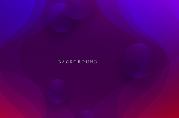 Gorgeous blue and purple gradient background oval abstract shapes