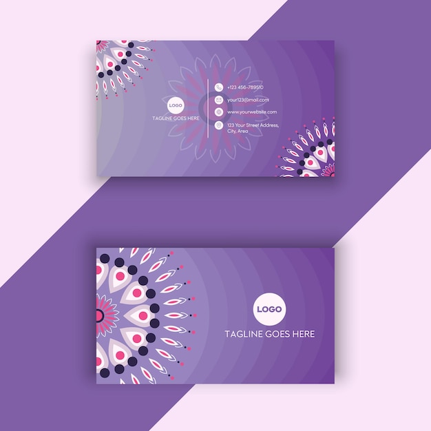 Vector gorgeous modern business card