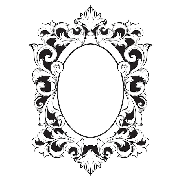 Vector gorgeous ornament baroque element decoration