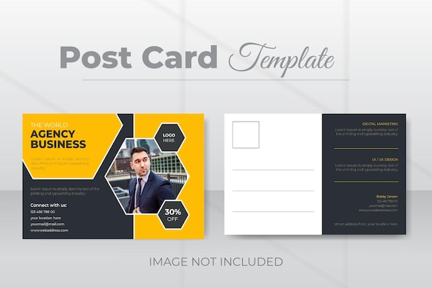 Vector gorgeous post card design template