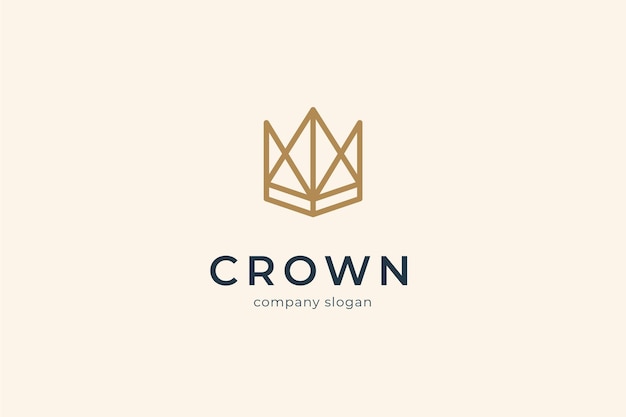 Gorgeous simple modern crown logo