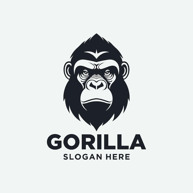 Vector gorilla head logo