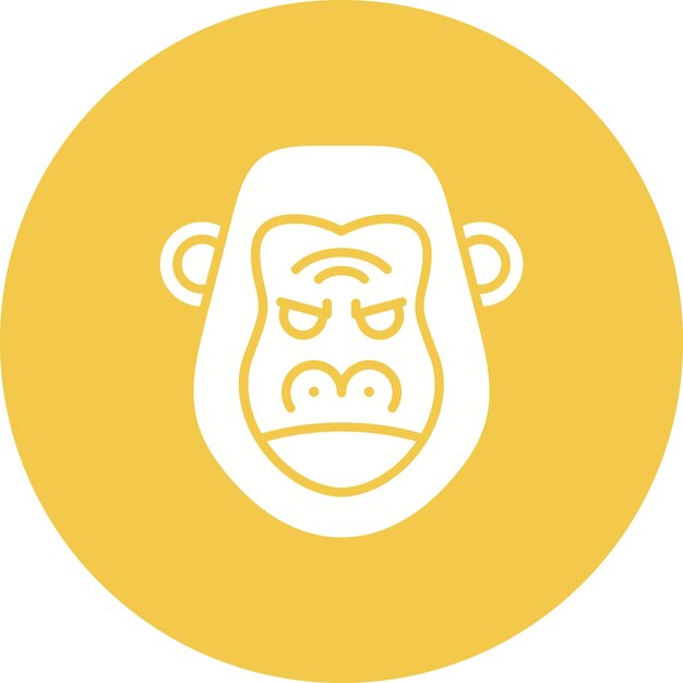 Gorilla icon vector afbeelding kan worden gebruikt voor In The Wild