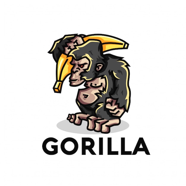 Gorilla illustratie