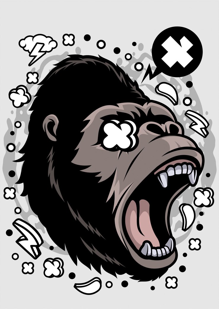 Gorilla illustration