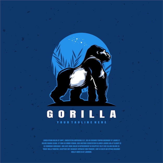 Gorilla logo afbeelding ontwerp