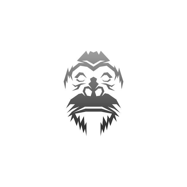 Gorilla logo design vector icon template