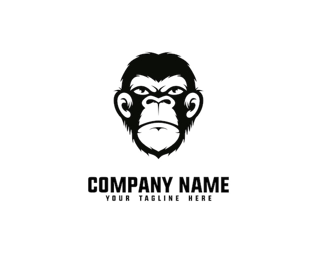 Vettore design logo gorilla