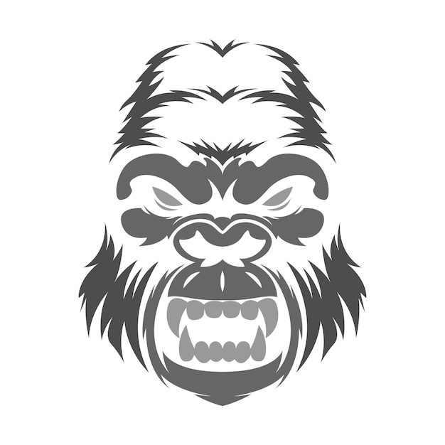 Vector gorilla logo icon design
