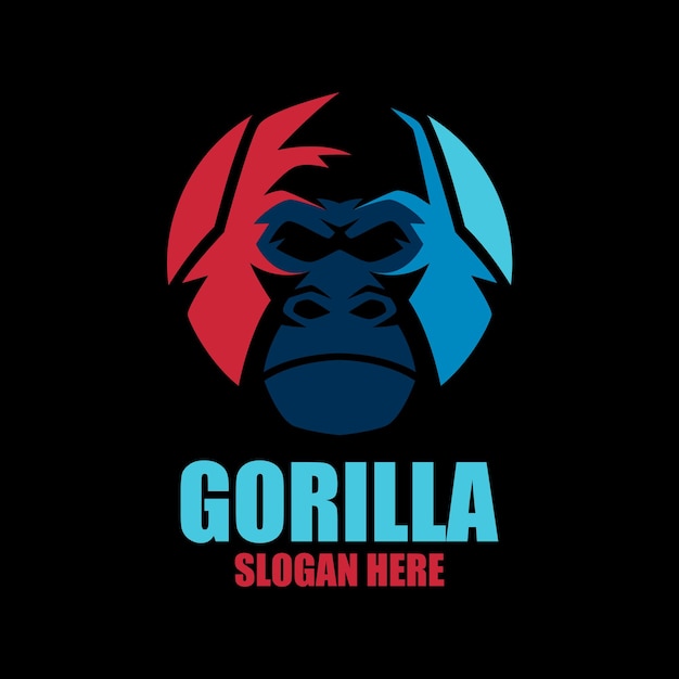 Вектор Шаблоны логотипов gorilla