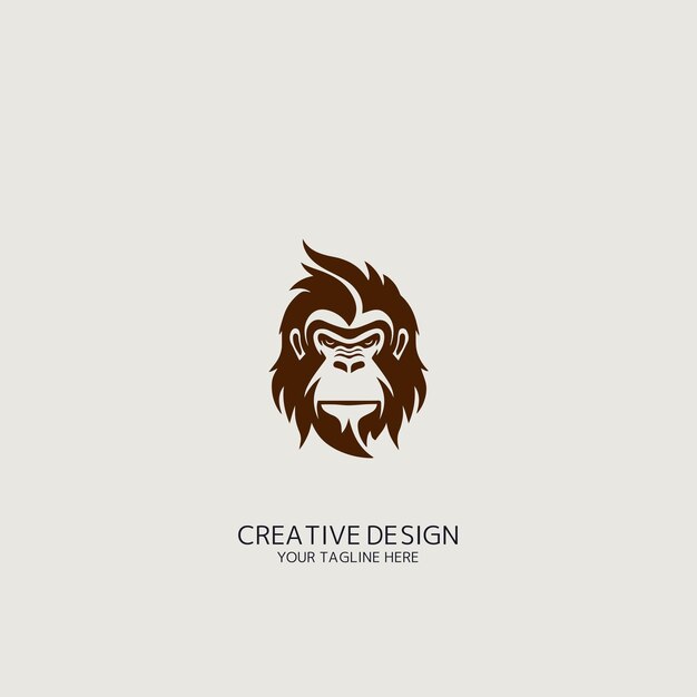 Vector gorilla logo vector