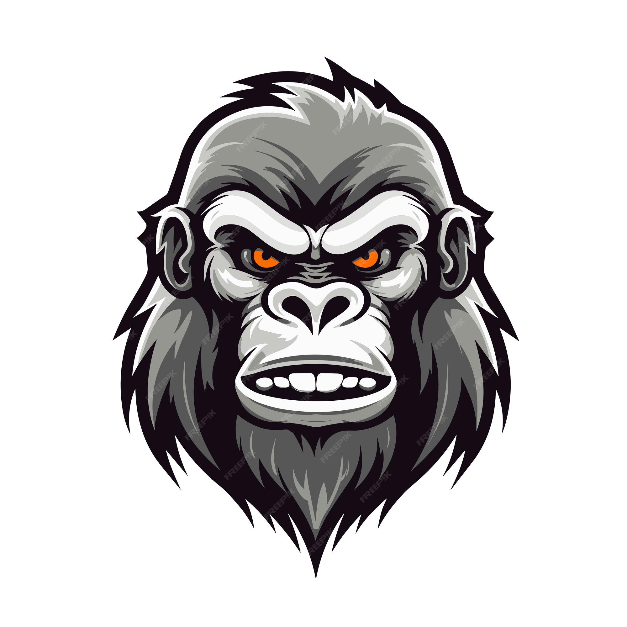 Premium Vector | Gorilla mascot Logo