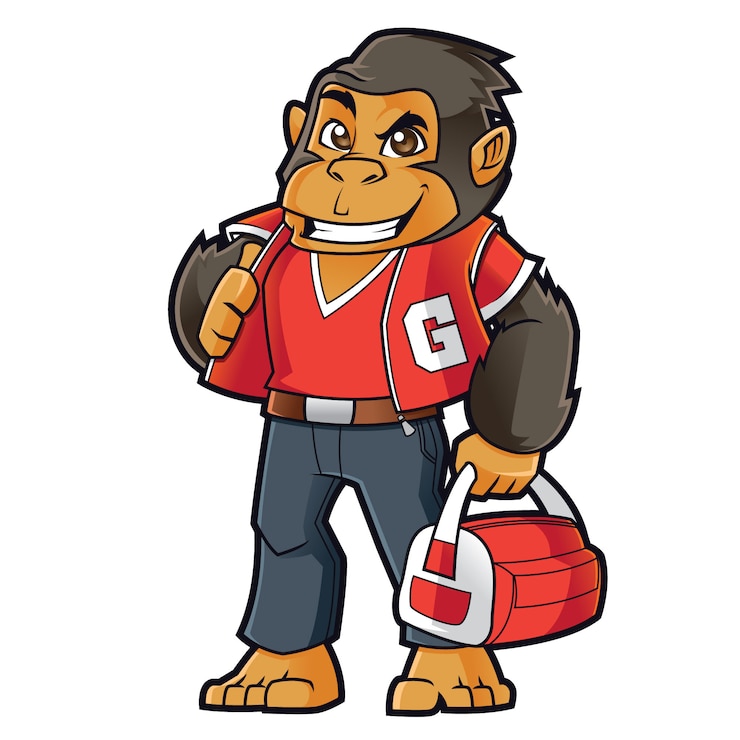 Vector gorilla mascotte logo