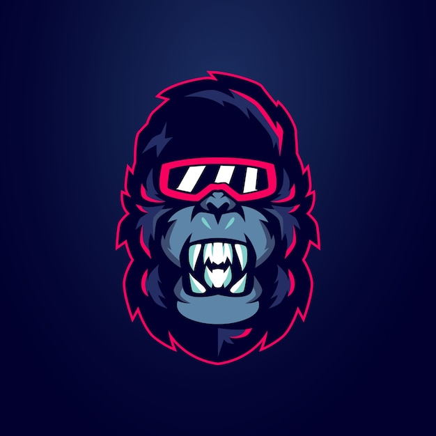 Gorilla mascotte logo