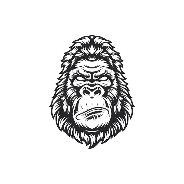 Gorilla mascotte ontwerp