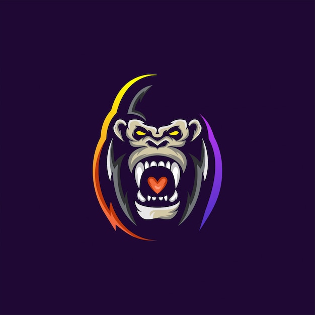 Vector gorilla mascotte