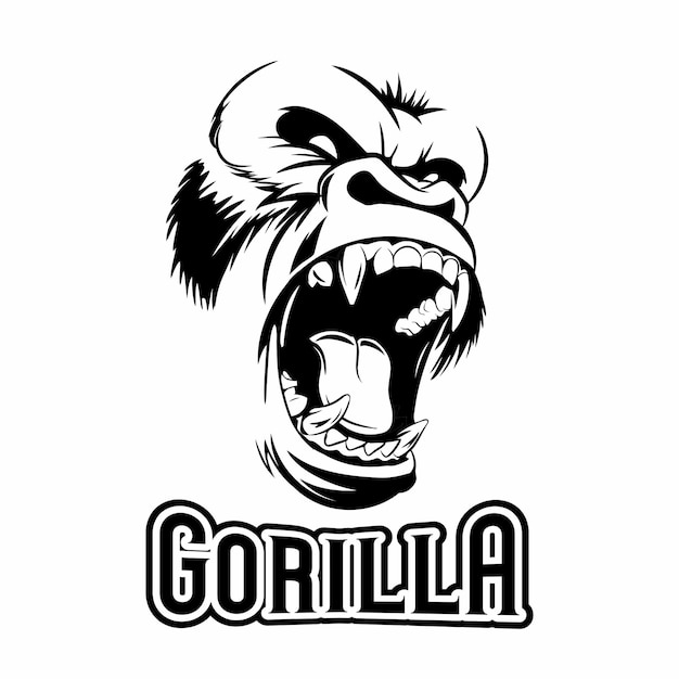 GORILLA SILHOUETEN LOGO