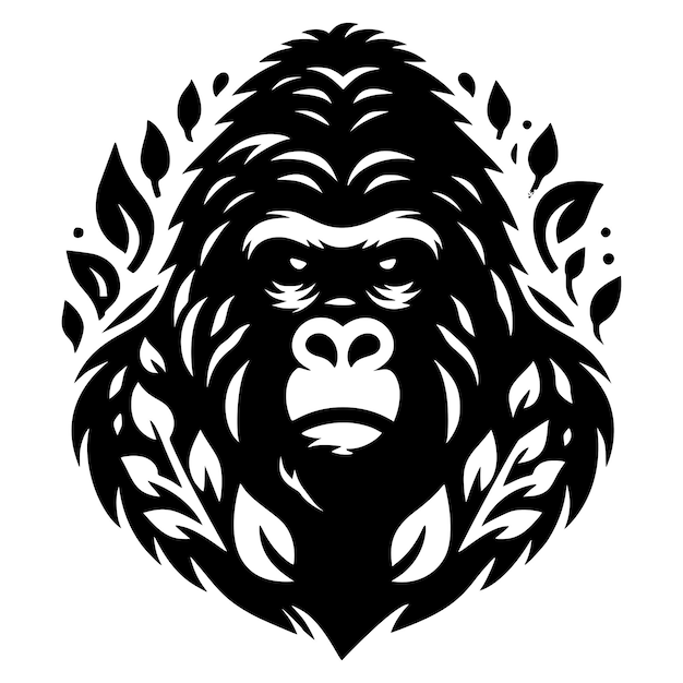 Gorilla Silhouette Art