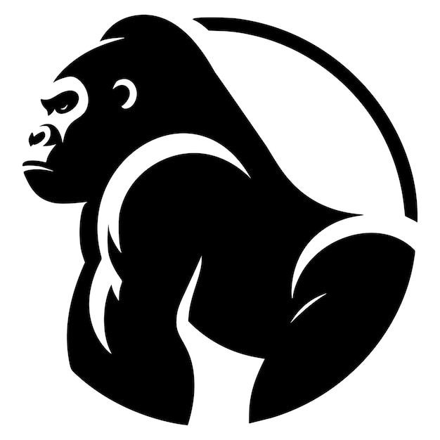 Силуэт гориллы