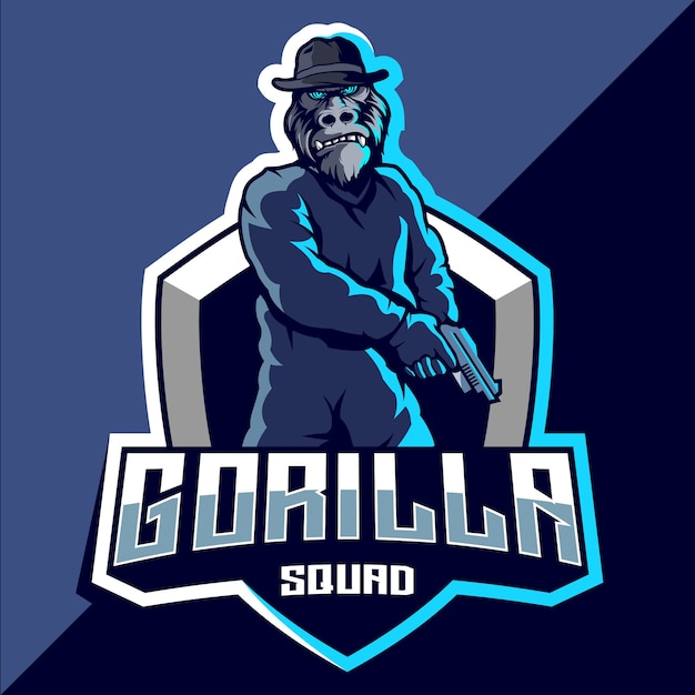 Gorillaチームのeスポーツロゴデザイン