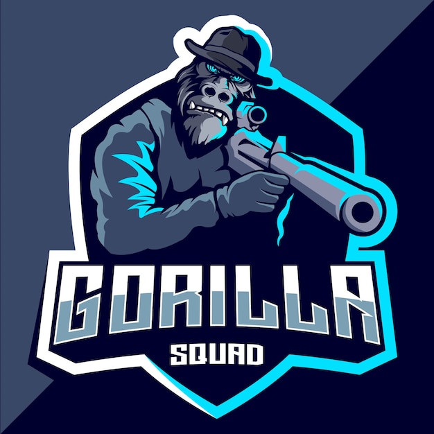 Gorilla squad esport logo design