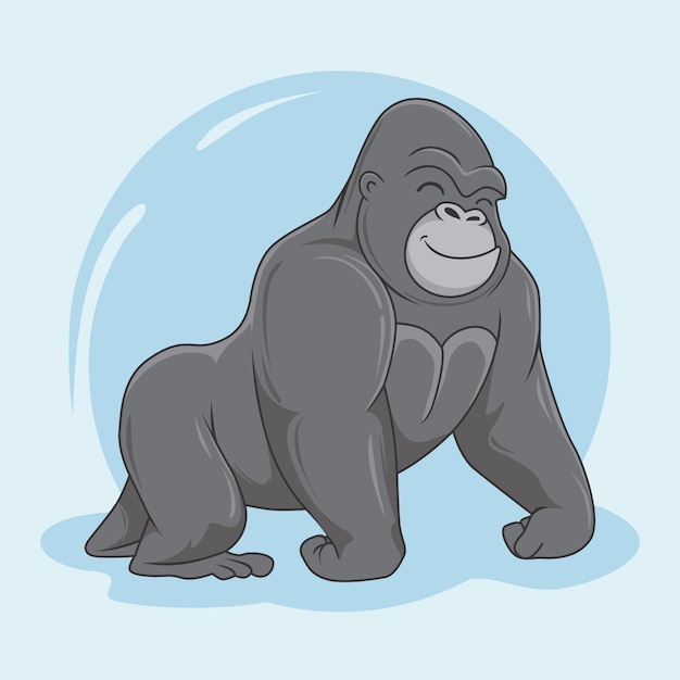 Gorilla tekenfilm dieren king kong