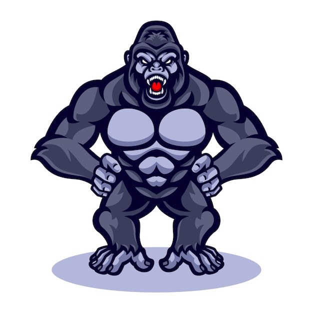 Gorilla vector mascot