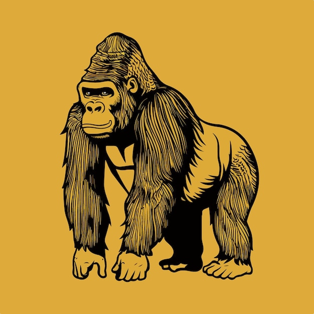 Vector gorilla vector