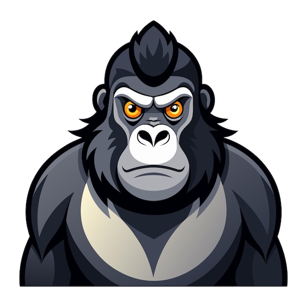 gorilla on a white background