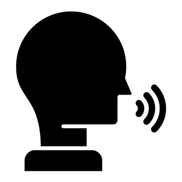 Gossip Glyph ソリッドブラックイラスト