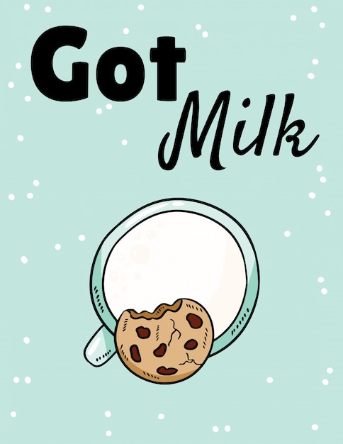 Got milk phase with milk and cookie. 