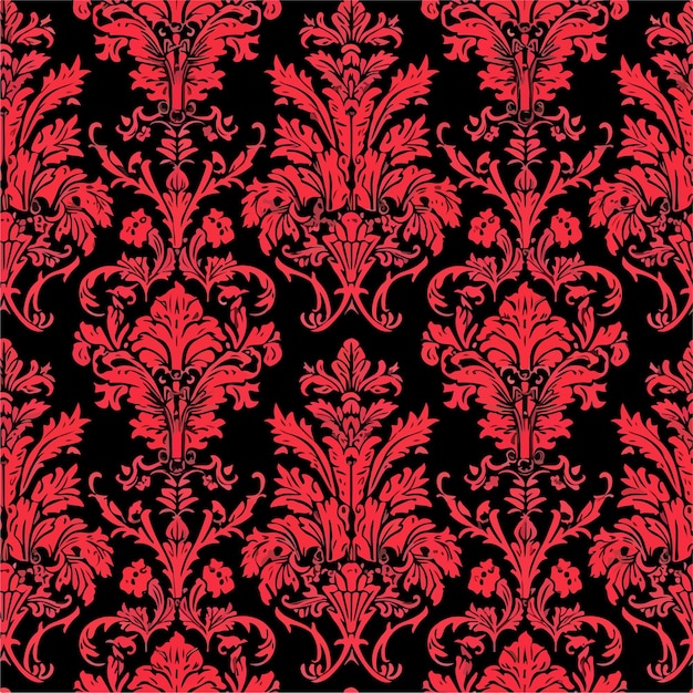 Vector gothic floral pattern