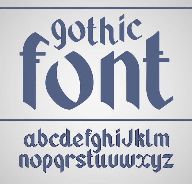  gothic handwritten font