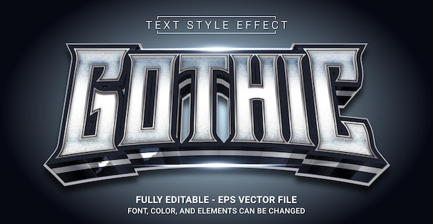 Gothic Text Style Effect Editable Graphic Text Template