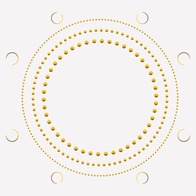 goud cirkel ornament