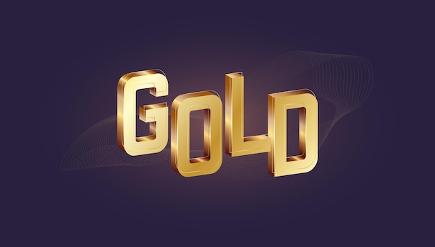 goud glittereffect tekstontwerp 3d en reliëfeffect luxe concept