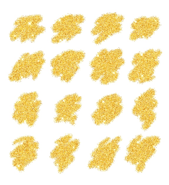 Goud. Gouden plaatser. Metaal goud. Geel goud . Gouden schittering. Goudstof. Gouden achtergrond. Gouden glitters. Geïsoleerde placer goud op een witte achtergrond. Goud zand. Handvol goud.