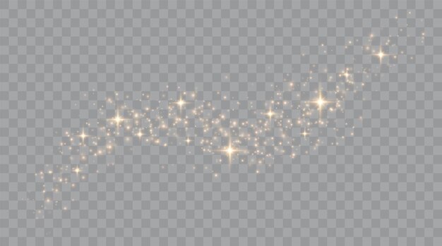 Goud Licht Vector Glitter Deeltjes