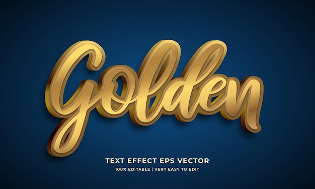 gouden 3d bewerkbare teksteffect glanzend alfabet bewerkbaar lettertype