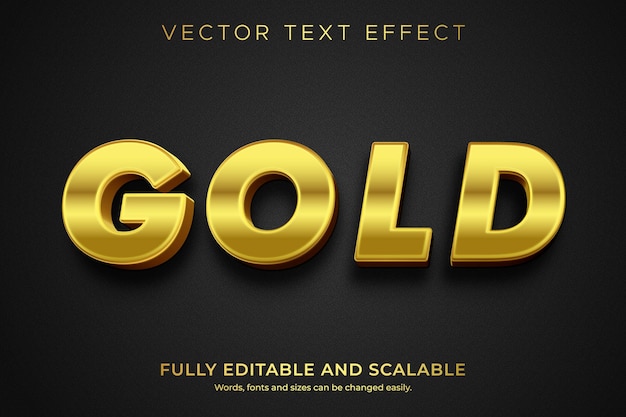 Gouden 3D-teksteffect