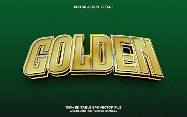 Gouden 3D-teksteffect