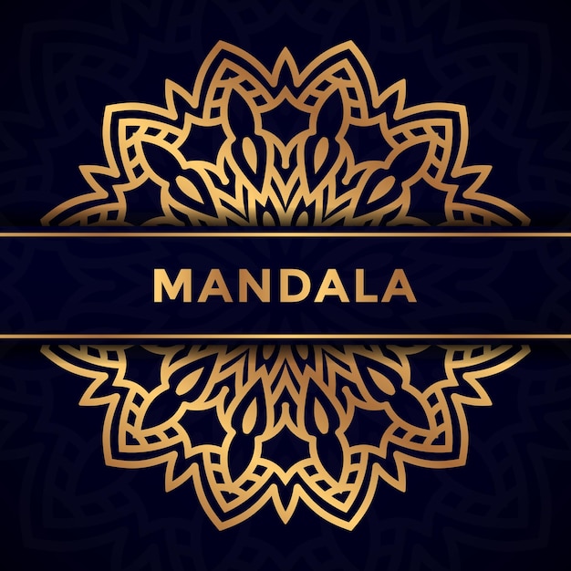 Gouden arabische stijl luxe mandala vector