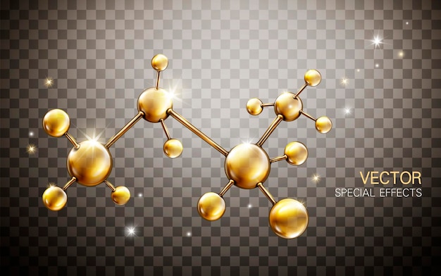 Gouden atoommodel