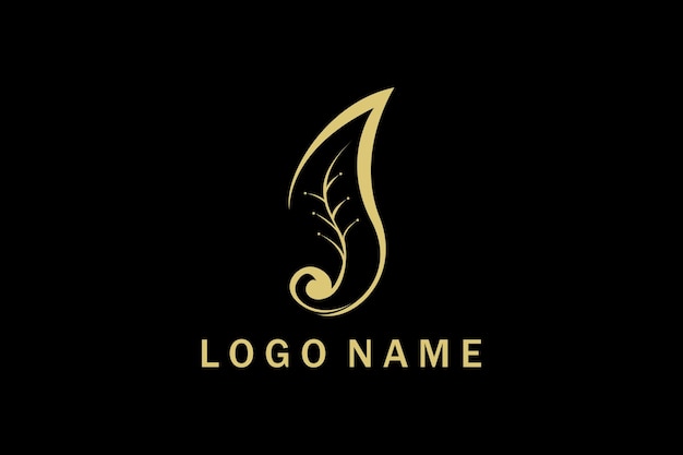 Gouden Aziatische Lotus Flower Logo Design