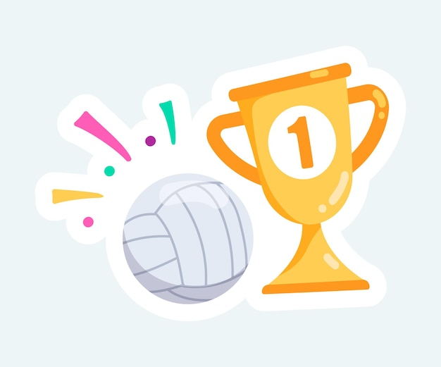 Gouden beker en volleybal Sport en competities