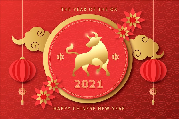 Gouden Chinees Nieuwjaar 2021