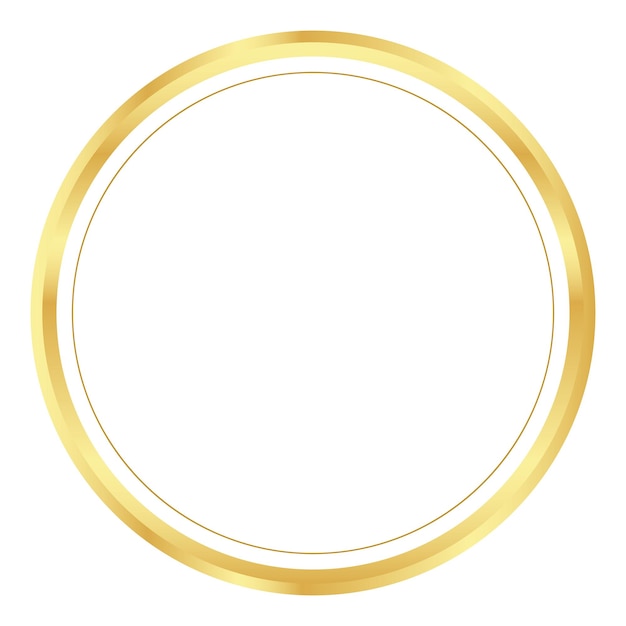 Gouden cirkel frame border clipart